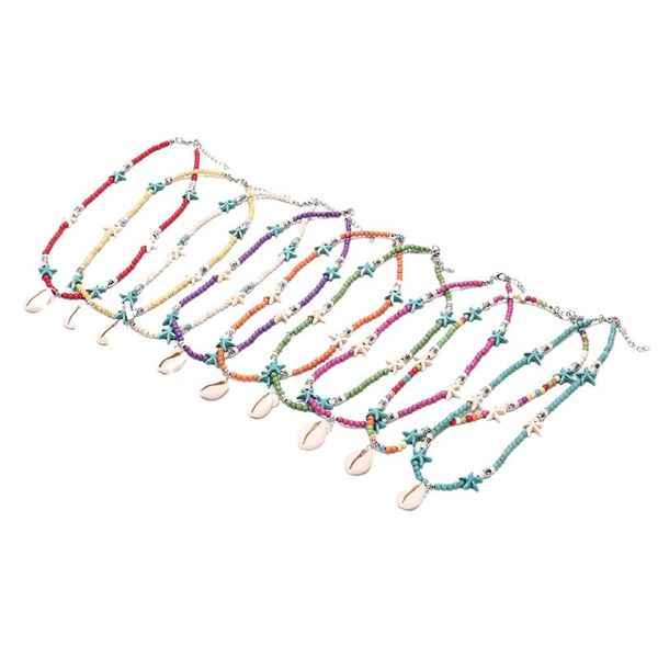 pendant necklaces 1pcs fashion colorful beads choker starfish women trendy bohemian summer chic cowrie shell necklace, Silver
pendant necklaces 1pcs fashion colorful beads choker starfish women trendy bohemian summer chic cowrie shell necklace, Silver