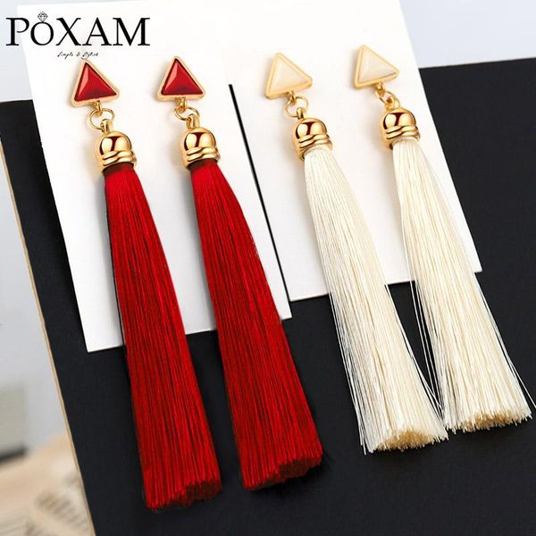 poxam boho wedding statement silk fabric fringe earring jewelry fashion ethnic gold long tassel dangle drop earrings for women, Silver
poxam boho wedding statement silk fabric fringe earring jewelry fashion ethnic gold long tassel dangle drop earrings for women, Silver