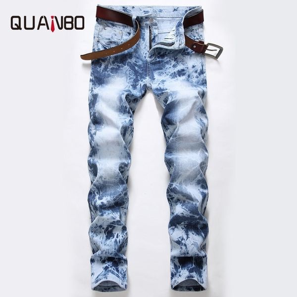 quanbo men's light wash straight regular slim fit jeans fashion distressed stretch jeans pants plus size denim trousers 201111, Blue
quanbo men's light wash straight regular slim fit jeans fashion distressed stretch jeans pants plus size denim trousers 201111, Blue
