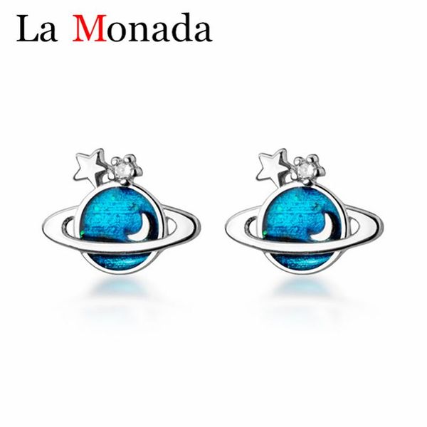 real 925 sterling silver jewelry enamel clear cz planet stud earrings easy office lady week jewelry, Golden;silver
real 925 sterling silver jewelry enamel clear cz planet stud earrings easy office lady week jewelry, Golden;silver