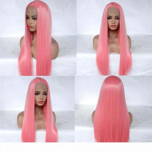heat resistant middle part pink blue blonde silky straight synthetic lace front wig glueless heat resistant fiber natural hairline for women, Black
heat resistant middle part pink blue blonde silky straight synthetic lace front wig glueless heat resistant fiber natural hairline for women, Black