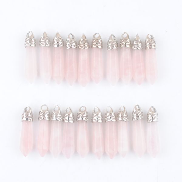 natural gemstone pendants hexagonal rose quartz stone pillar reiki healing chakra charms beads for earrings women jewelry making wholesale d, Silver
natural gemstone pendants hexagonal rose quartz stone pillar reiki healing chakra charms beads for earrings women jewelry making wholesale d, Silver