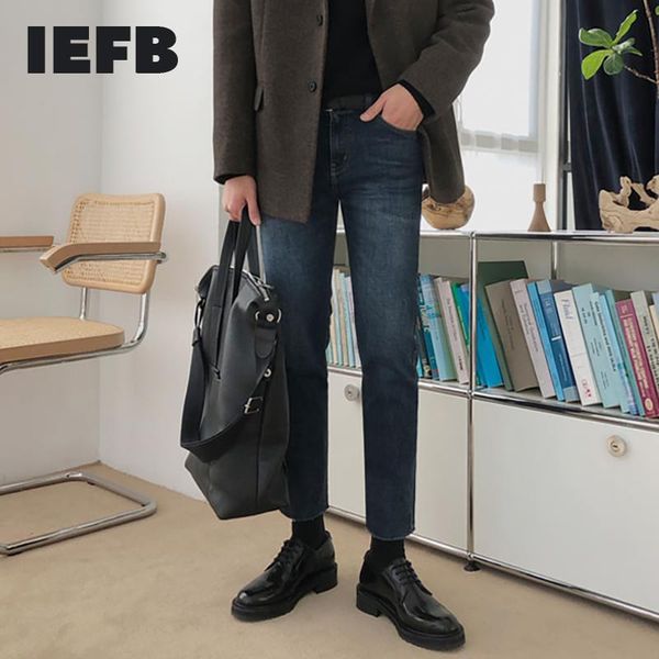 men's jeans iefb korean slim fit autumn winter thick vintage straight casual denim basic trousers male 2021 9y4806, Blue
men's jeans iefb korean slim fit autumn winter thick vintage straight casual denim basic trousers male 2021 9y4806, Blue