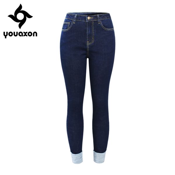 2183 youaxon new eu size high waist ol jeans woman with cuffs plus stretchy denim pants trousers for women pencil skinny jeans 201105, Blue
2183 youaxon new eu size high waist ol jeans woman with cuffs plus stretchy denim pants trousers for women pencil skinny jeans 201105, Blue