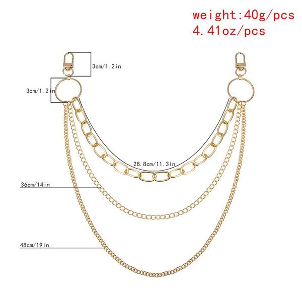 1pcs fashion chain belt women classic multi-layer waist chains personality trouser metal chains cool girls boys streetwear wmtkxk, Black;brown
1pcs fashion chain belt women classic multi-layer waist chains personality trouser metal chains cool girls boys streetwear wmtkxk, Black;brown