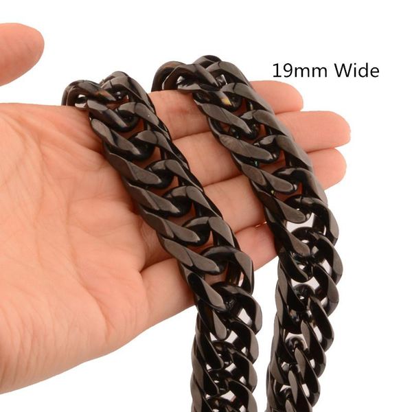 19mm wide charms halloween gift 316l stainless steel curb cuban link chain necklace & bracelet jewelry gift 7-40inch, Silver
19mm wide charms halloween gift 316l stainless steel curb cuban link chain necklace & bracelet jewelry gift 7-40inch, Silver