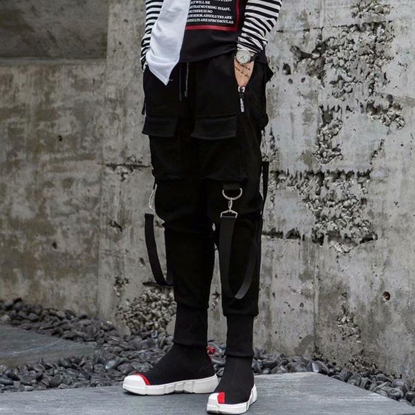 pockets pencil pants mens hip hop patchwork cargo ripped sweatpants joggers trousers male fashion full length pants, Black
pockets pencil pants mens hip hop patchwork cargo ripped sweatpants joggers trousers male fashion full length pants, Black