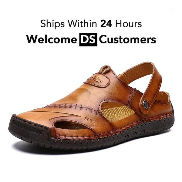 2020 new sandals men genuine leather beach sandals man casual slip-on outdoor male big size soft footwear1, Black
2020 new sandals men genuine leather beach sandals man casual slip-on outdoor male big size soft footwear1, Black