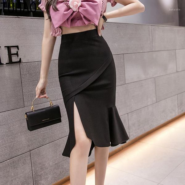 elegant black women split skirts high waist stretch lady office work casual party skirt wm341
elegant black women split skirts high waist stretch lady office work casual party skirt wm341