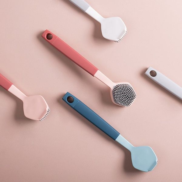 long handle pot brush double color plastic brush dish scrubber scrubbing brush for skillet, pan, kitchen sink, household cleaning my-inf0655 
long handle pot brush double color plastic brush dish scrubber scrubbing brush for skillet, pan, kitchen sink, household cleaning my-inf0655