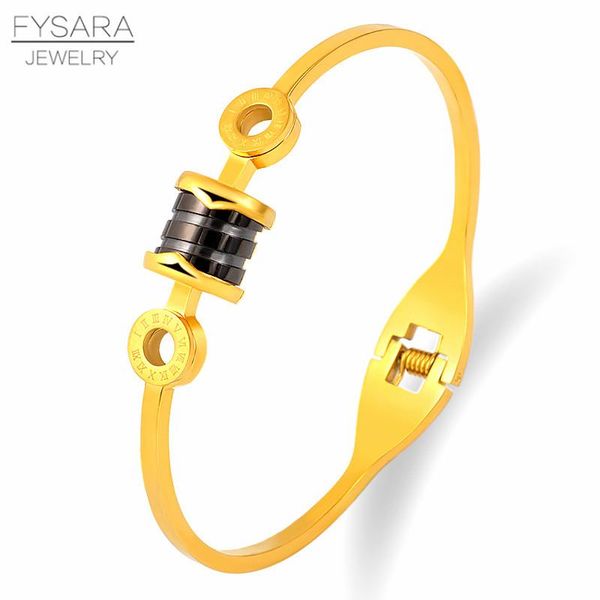 fysara black wheel enamel bracelets stainless steel jewelry roman numeral bracelet gold color round circle bangle for women wmtvvv
fysara black wheel enamel bracelets stainless steel jewelry roman numeral bracelet gold color round circle bangle for women wmtvvv