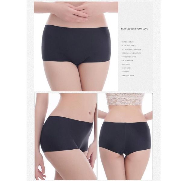 women's panties seamless female boxer ice silk ladies safety short waist summer women underwear pants mid panites boyshorts l1j3, Black;pink
women's panties seamless female boxer ice silk ladies safety short waist summer women underwear pants mid panites boyshorts l1j3, Black;pink