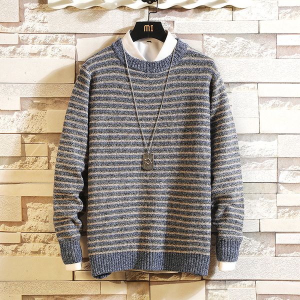 2021 new fashion classic o-neck striped sweater men's oversize pull plus size -5xl long sleeves pullover for spring winter jo74, White;black
2021 new fashion classic o-neck striped sweater men's oversize pull plus size -5xl long sleeves pullover for spring winter jo74, White;black