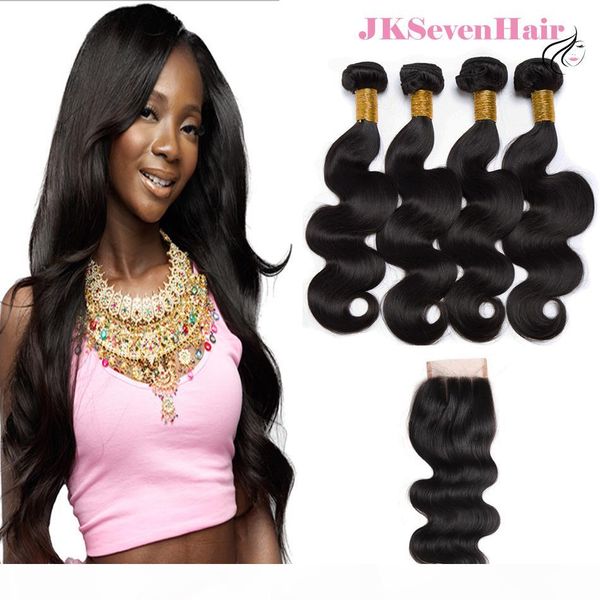 10a brazilian human hair extensions body wave 4pcs with 4x4inch lace closure malaysian peruvian indian hair weft w middle part closure, Black
10a brazilian human hair extensions body wave 4pcs with 4x4inch lace closure malaysian peruvian indian hair weft w middle part closure, Black