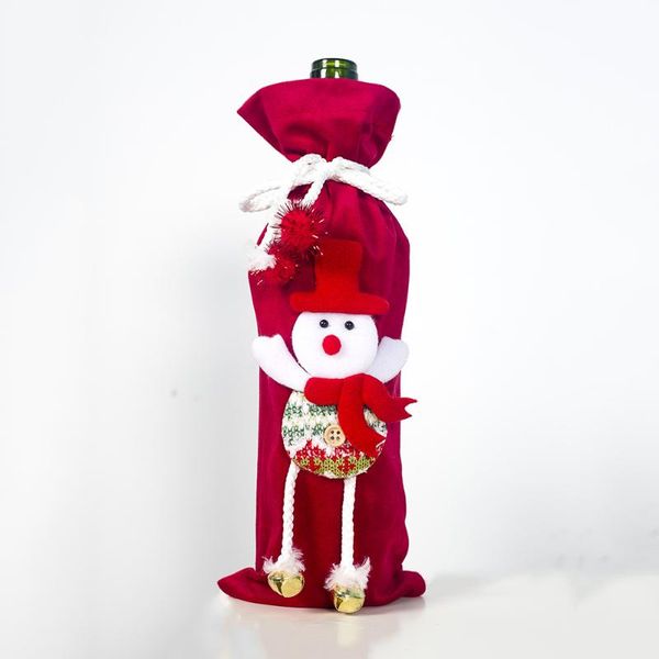 Christmas Wine Bottle Decor Set Santa Claus Snowman Deer Bottle Cover Clothes Kitchen Decoration for New Year Xmas Dinner Party
Christmas Wine Bottle Decor Set Santa Claus Snowman Deer Bottle Cover Clothes Kitchen Decoration for New Year Xmas Dinner Party
