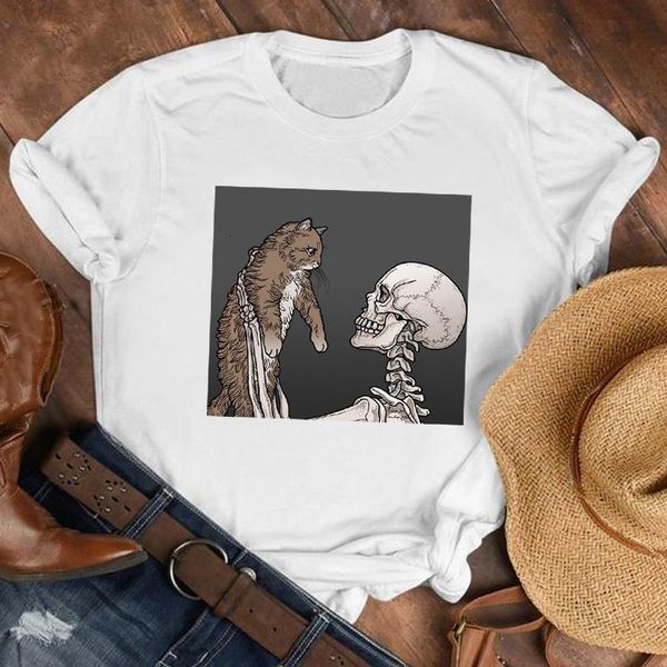 women lady printed cat funny 90s fashion clothing cartoon shirt clothes tshirt female print t tee womens graphic t-shirt, White
women lady printed cat funny 90s fashion clothing cartoon shirt clothes tshirt female print t tee womens graphic t-shirt, White