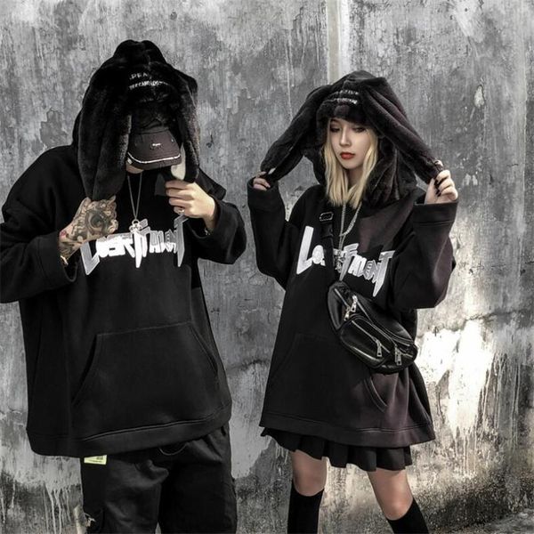 2020 new autumn winter plush hip hop hoodie couple rabbit ear personality fashion black sweatshirt long sleeve men women top
2020 new autumn winter plush hip hop hoodie couple rabbit ear personality fashion black sweatshirt long sleeve men women top