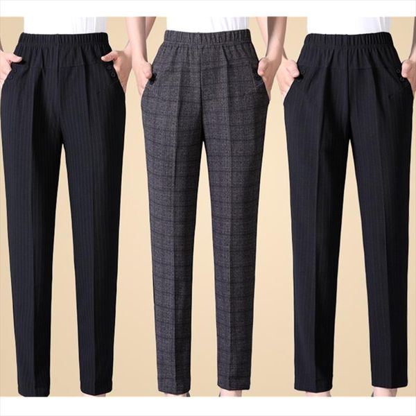 middle aged women autumn winter trousers big size loose plus velvet elastic waist pants black female ankle length trousers 8xl, Black;white
middle aged women autumn winter trousers big size loose plus velvet elastic waist pants black female ankle length trousers 8xl, Black;white