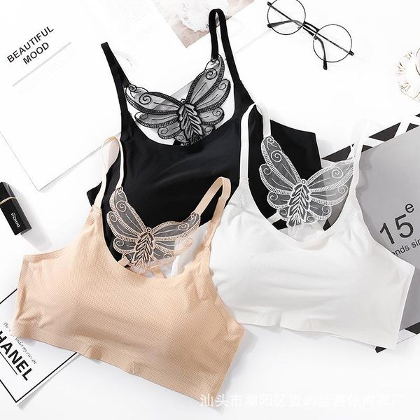 new arrival ice silk beautiful back wrapped chest no steel ring anti-exposure thin chest pad no trace fitness push up bra ladies, Red;black
new arrival ice silk beautiful back wrapped chest no steel ring anti-exposure thin chest pad no trace fitness push up bra ladies, Red;black