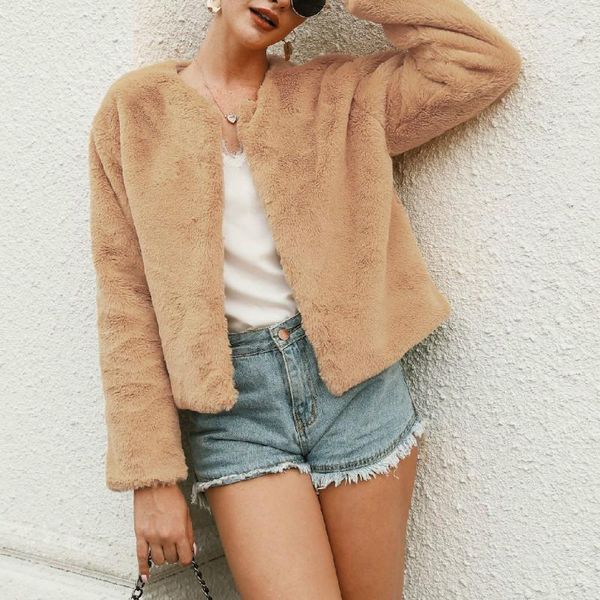 winter faux fur coat thicken warm outwear women new crop furry jackets coats autumn long sleeve short plush coat plus size 3xl1, Black
winter faux fur coat thicken warm outwear women new crop furry jackets coats autumn long sleeve short plush coat plus size 3xl1, Black