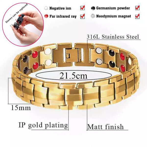 bio for 2020 bracelet magnetic men health energy magnet thrapy stainless steel bracelets link chain jewelry
bio for 2020 bracelet magnetic men health energy magnet thrapy stainless steel bracelets link chain jewelry