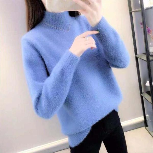 women's sweaters 2021 spring autumn winter sweater women pullover knitted jumper korean ladies female turtleneck pull femme, White;black
women's sweaters 2021 spring autumn winter sweater women pullover knitted jumper korean ladies female turtleneck pull femme, White;black