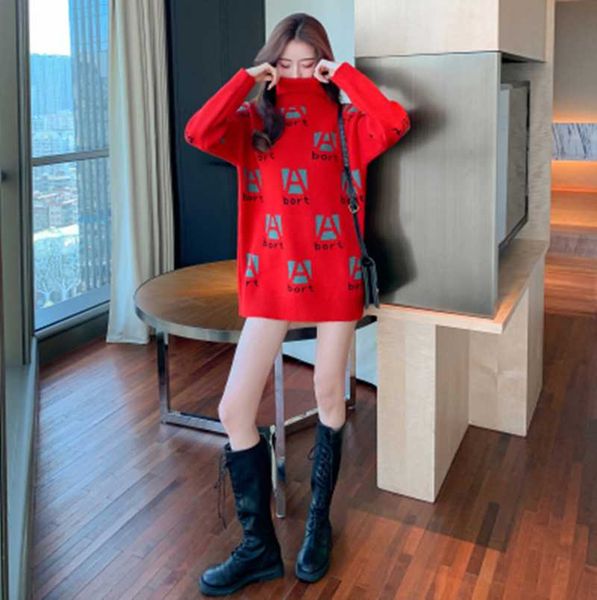 women's sweaters vintage turtleneck bulky long sweater 2021 est winter women pullovers knitted thick warm loose print letters, White;black
women's sweaters vintage turtleneck bulky long sweater 2021 est winter women pullovers knitted thick warm loose print letters, White;black