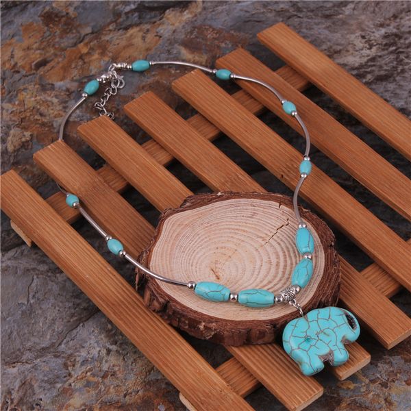 tenande tibet silver color jewelry natural stone elephant pendant necklaces for women accessories boho bijuterias
tenande tibet silver color jewelry natural stone elephant pendant necklaces for women accessories boho bijuterias