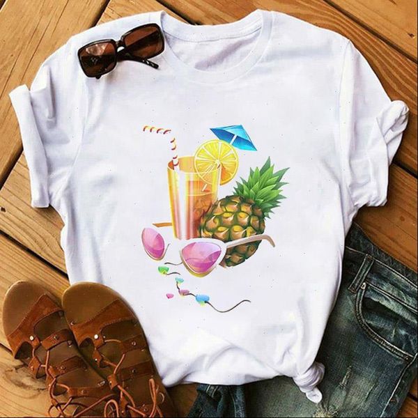 women t shirt funny cartoon pineapple print tshirt fashion t shirt harajuku summer short sleeves femme tee shirts, White
women t shirt funny cartoon pineapple print tshirt fashion t shirt harajuku summer short sleeves femme tee shirts, White