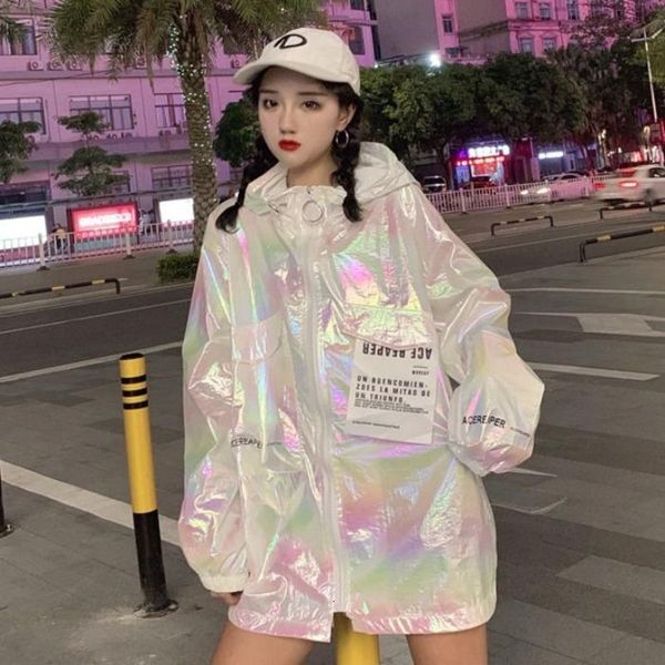 loose coat harajuku riverdale holographic tunic basic women long jacket beveste femme personalities sunscreen clothes, Black;brown
loose coat harajuku riverdale holographic tunic basic women long jacket beveste femme personalities sunscreen clothes, Black;brown