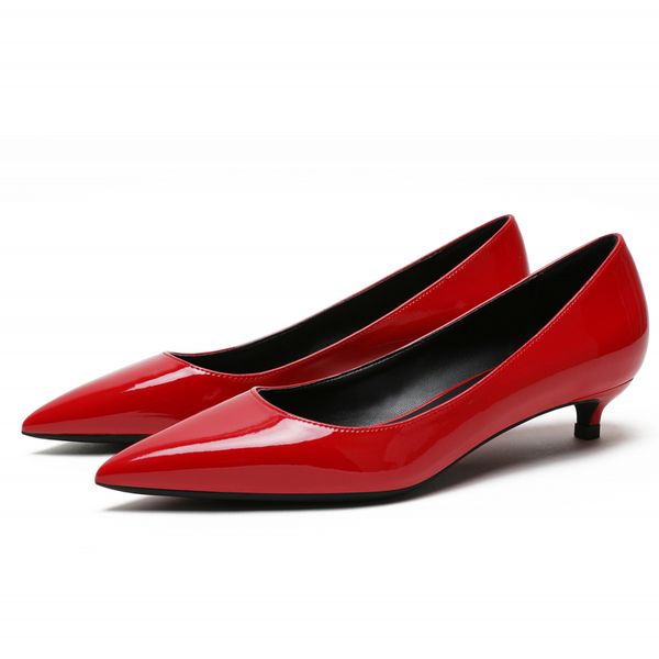 nova primavera outono clssico feminino genuno couro de patente escritrio bombass finas saltos altos vermelho nu branco trabalho sapatos 4umr, Black
nova primavera outono clssico feminino genuno couro de patente escritrio bombass finas saltos altos vermelho nu branco trabalho sapatos 4umr, Black
