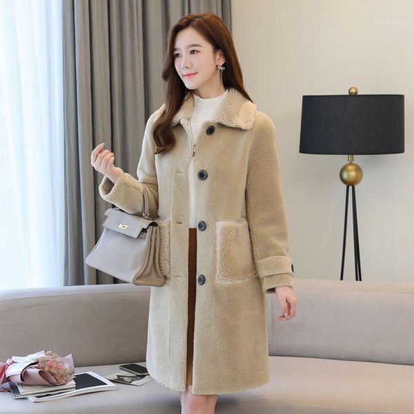 imitation fur wool coat women's particles sheep shearing overcoat slim mid-long wool woolen coat thick slim female outwear1, Black
imitation fur wool coat women's particles sheep shearing overcoat slim mid-long wool woolen coat thick slim female outwear1, Black