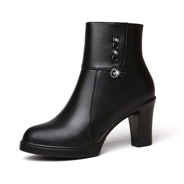 boots middle-aged mother autumn and winter fashion rhinestone women's leather plus cotton thick heel high bootsq13-78, Black
boots middle-aged mother autumn and winter fashion rhinestone women's leather plus cotton thick heel high bootsq13-78, Black