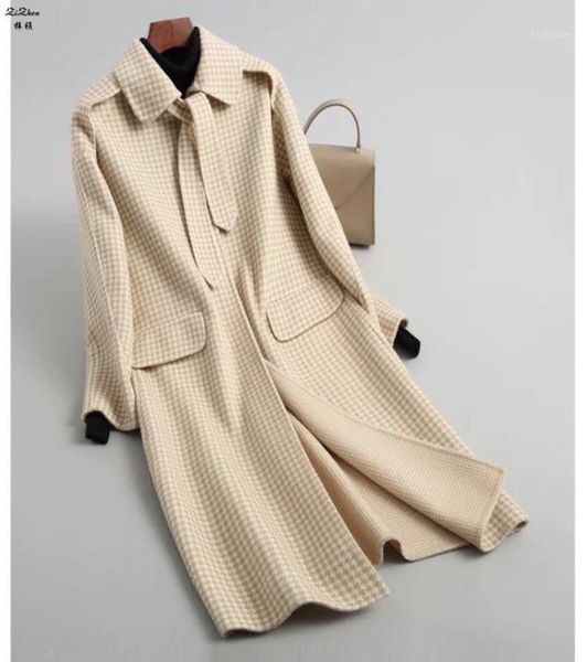 zizhen 100%woolen trench medium length solid color spring women overcoat covered button square collar pockets kqn20200423-21, Black
zizhen 100%woolen trench medium length solid color spring women overcoat covered button square collar pockets kqn20200423-21, Black