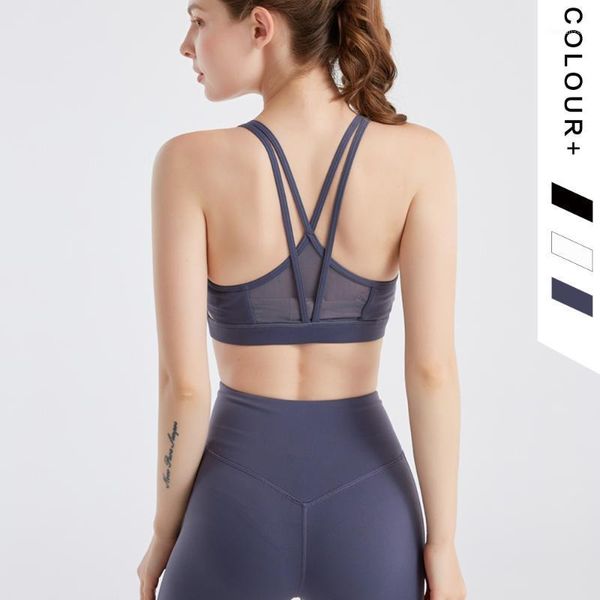 gym clothing women yoga underwear sleeveless cross navel tight breathable sports vest workout running bra female sportswear1, White;black
gym clothing women yoga underwear sleeveless cross navel tight breathable sports vest workout running bra female sportswear1, White;black