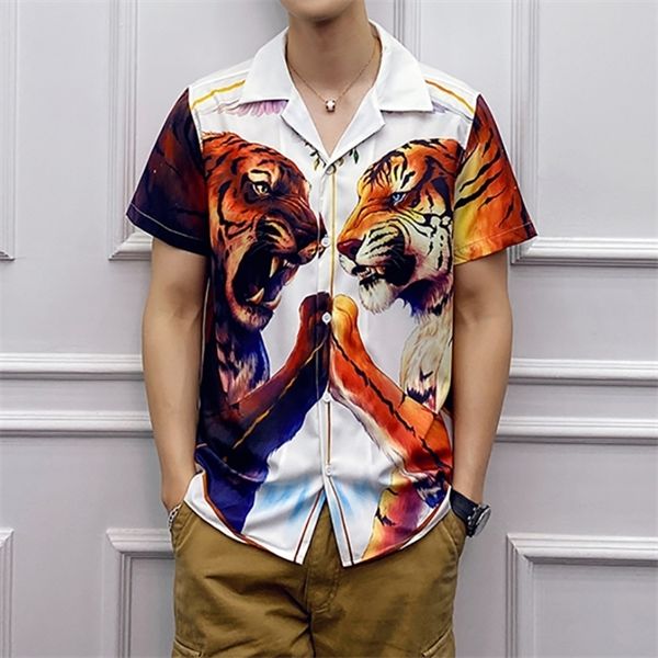 summer 2020 korean personality flower printing tide male loose short sleeve men dress casual shirt chemise hawaienne homme c1212, White;black
summer 2020 korean personality flower printing tide male loose short sleeve men dress casual shirt chemise hawaienne homme c1212, White;black