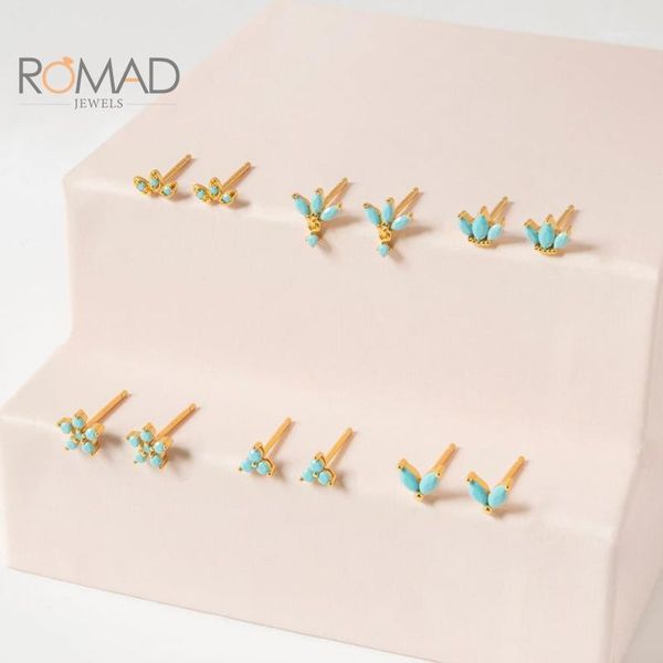 romad small 925 sterling silver stud earrings for women multiple styles turquoise earrings 2020 jewelry pendientes mujer1, Golden;silver
romad small 925 sterling silver stud earrings for women multiple styles turquoise earrings 2020 jewelry pendientes mujer1, Golden;silver