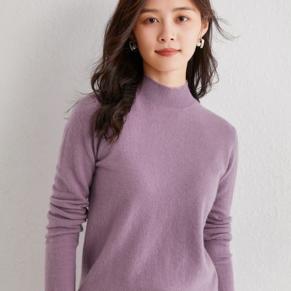2021 half-high neck long sleeves for women 100% cashmere lungs and knitting wool new winter female soft selling eee1, White;black
2021 half-high neck long sleeves for women 100% cashmere lungs and knitting wool new winter female soft selling eee1, White;black