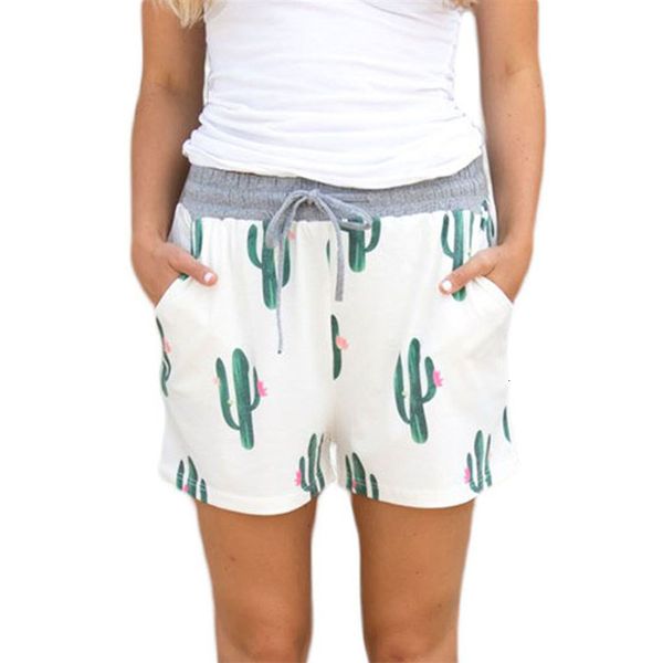 station summer new women's high waist string belt printed casual shorts 77024, White;black
station summer new women's high waist string belt printed casual shorts 77024, White;black