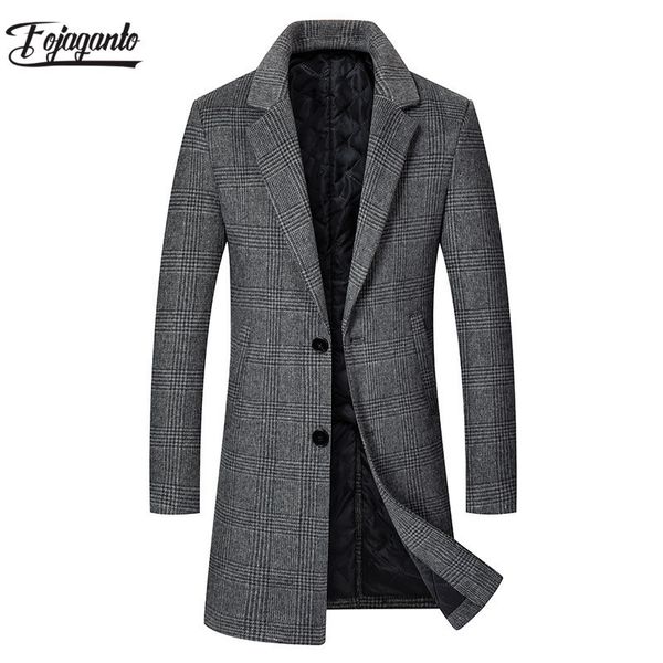 fojaganto winter brand men plaid wool blend coat men casual wool overcoat warm thick long wool blend coats male, Black;brown
fojaganto winter brand men plaid wool blend coat men casual wool overcoat warm thick long wool blend coats male, Black;brown