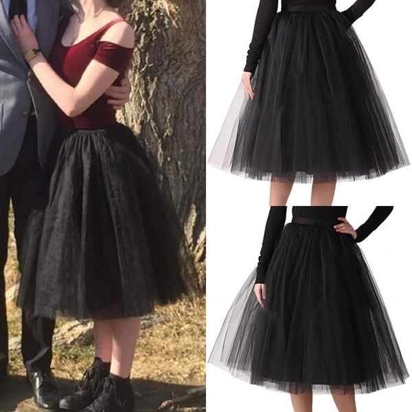 women tulle skirt short knee length puffy tutu skirt prom party midi skirt elastic fluffy waist tulle crinoline, White
women tulle skirt short knee length puffy tutu skirt prom party midi skirt elastic fluffy waist tulle crinoline, White