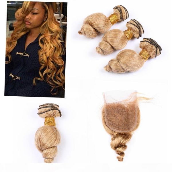 3 bundles of blonde brazilian hair loose wave #27 color blonde hair bundles and closure, Black;brown
3 bundles of blonde brazilian hair loose wave #27 color blonde hair bundles and closure, Black;brown