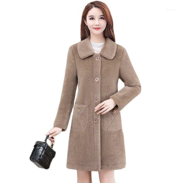 imitation gold mink velvet mid-length coat women winter new style korean style slim women's fur coaten1, Black
imitation gold mink velvet mid-length coat women winter new style korean style slim women's fur coaten1, Black