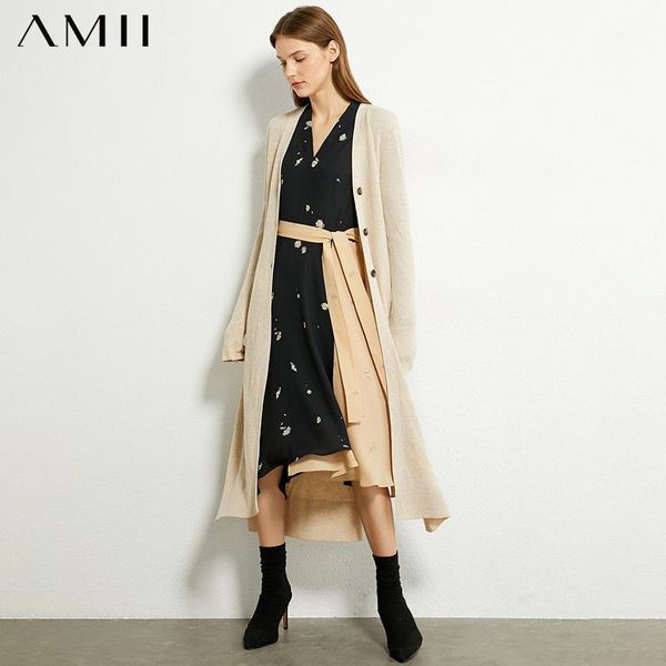 amii minimalism autumn fashion knitted women coat causal thick single-breasted calf-length coat female overcoat 120374821, White
amii minimalism autumn fashion knitted women coat causal thick single-breasted calf-length coat female overcoat 120374821, White