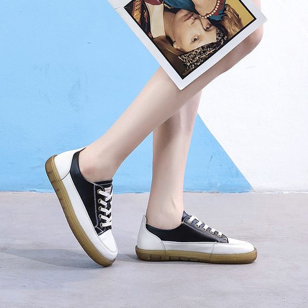 2021 the new women's genuine leather shoes woman rentals-up apartments solid cross-shoes tied more size wl8w, Black
2021 the new women's genuine leather shoes woman rentals-up apartments solid cross-shoes tied more size wl8w, Black