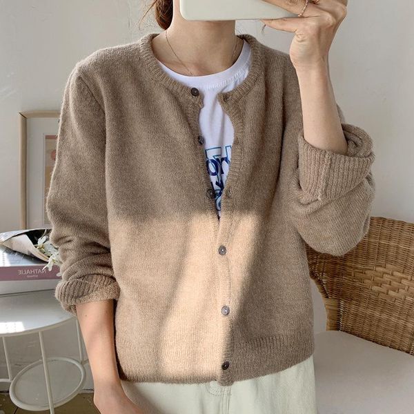 cardigan knitted coat women spring winter outfit 2021 new retro long sleeve knit jacket outer jacket, Black;brown
cardigan knitted coat women spring winter outfit 2021 new retro long sleeve knit jacket outer jacket, Black;brown