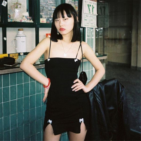 casual dresses la cisne 2021 gothic harajuku black mini split dress female summer bar club party nightclub bow knot slit skinny base sl, Black;gray
casual dresses la cisne 2021 gothic harajuku black mini split dress female summer bar club party nightclub bow knot slit skinny base sl, Black;gray