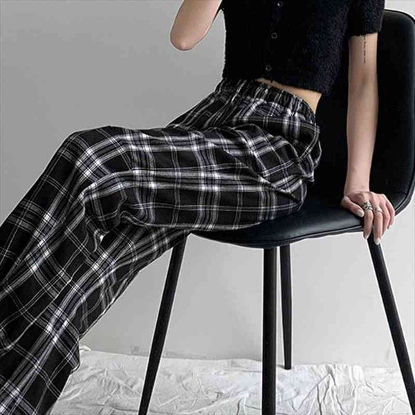 harajuku plaid pants women loose wide leg plaid trousers female korean style elastic waist checkered pajama spring summer, Black;white
harajuku plaid pants women loose wide leg plaid trousers female korean style elastic waist checkered pajama spring summer, Black;white