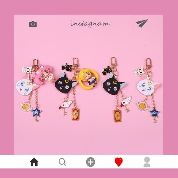 cute anime sailor moon keychain cat toy metal key chain women charm bag pendant key chain car keyring girl birthday gift, Silver
cute anime sailor moon keychain cat toy metal key chain women charm bag pendant key chain car keyring girl birthday gift, Silver