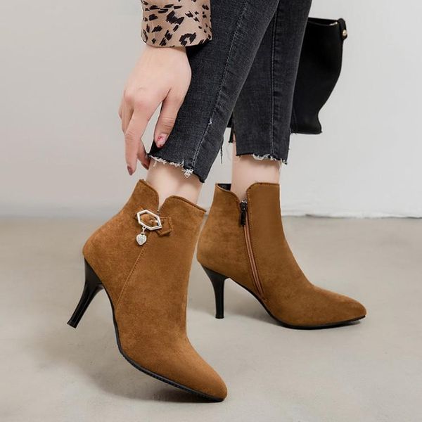 white mid-calf boots brand women's shoes booties woman 2020 high heels zipper round toe boots-women winter footwear low, Black
white mid-calf boots brand women's shoes booties woman 2020 high heels zipper round toe boots-women winter footwear low, Black